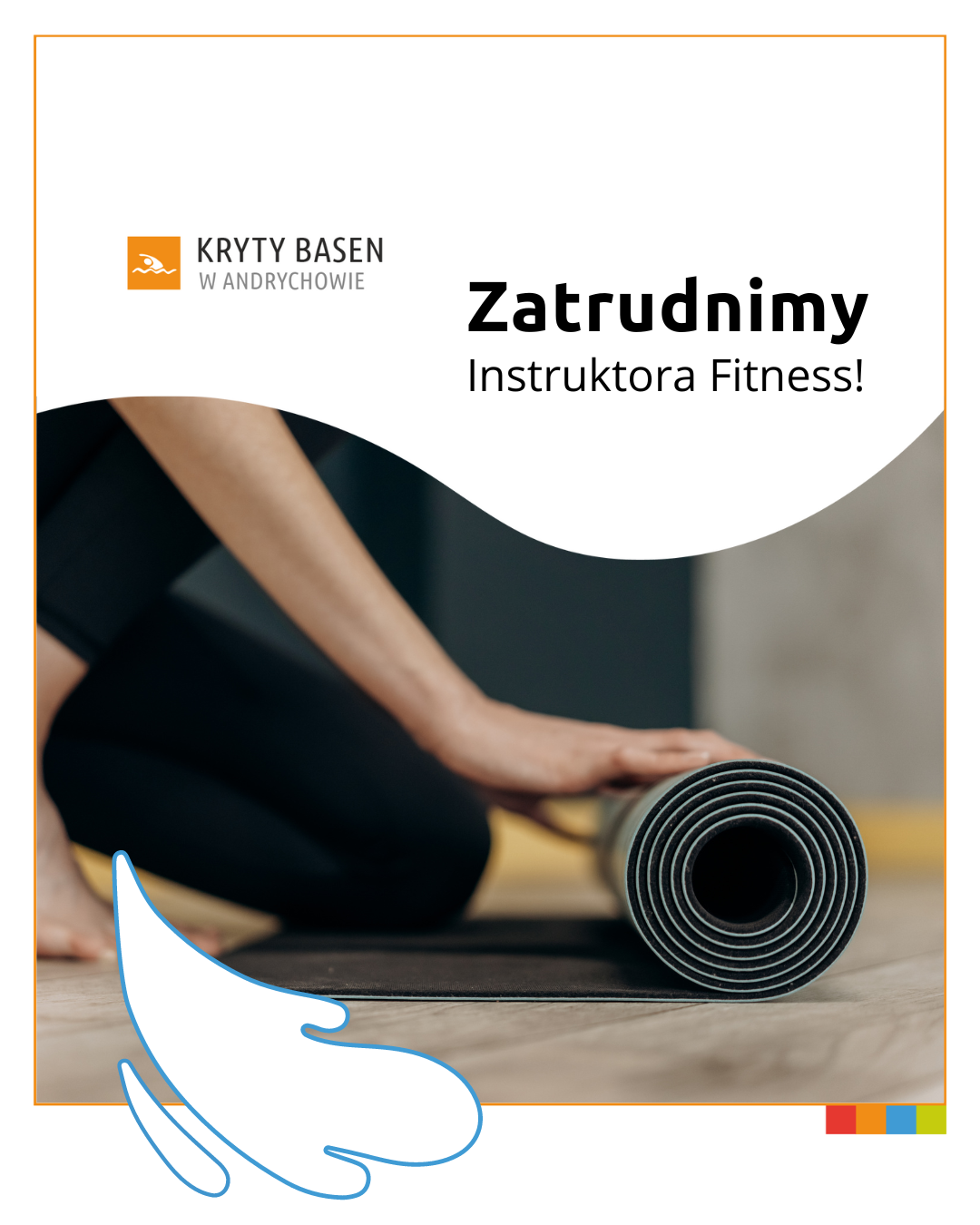 plakat zatrudnimy instruktora fitness