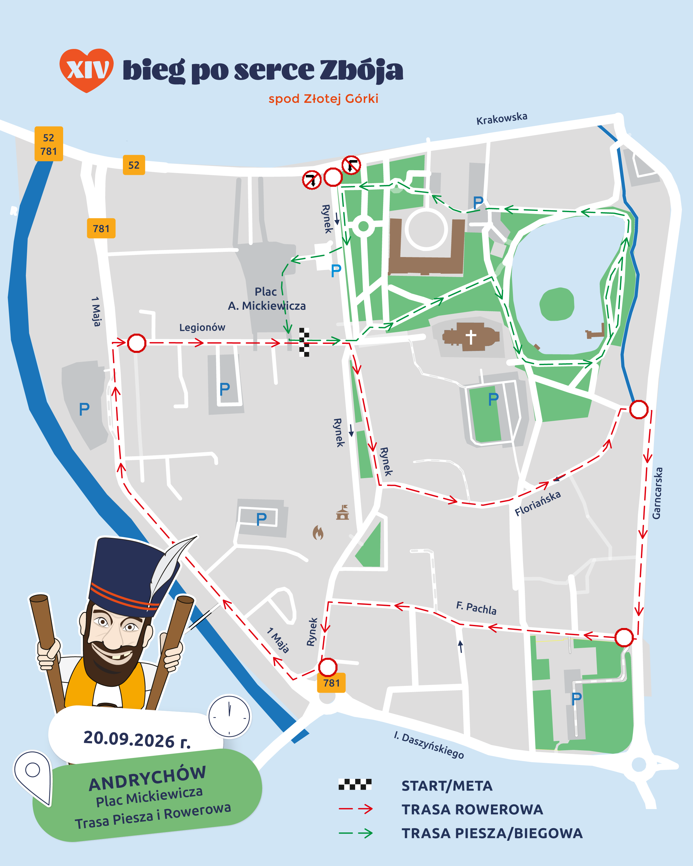 MOSKiT Bieg Zbója 2026 mapka