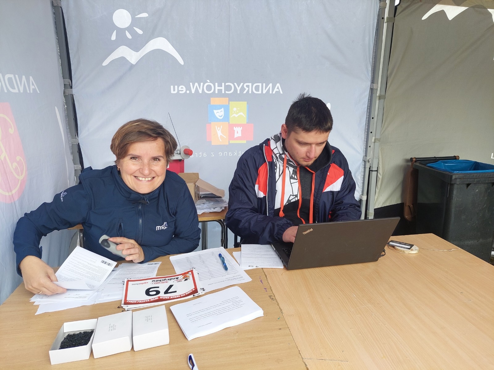 Uczestnicy X Biegu po serce Zbója. Andrychów