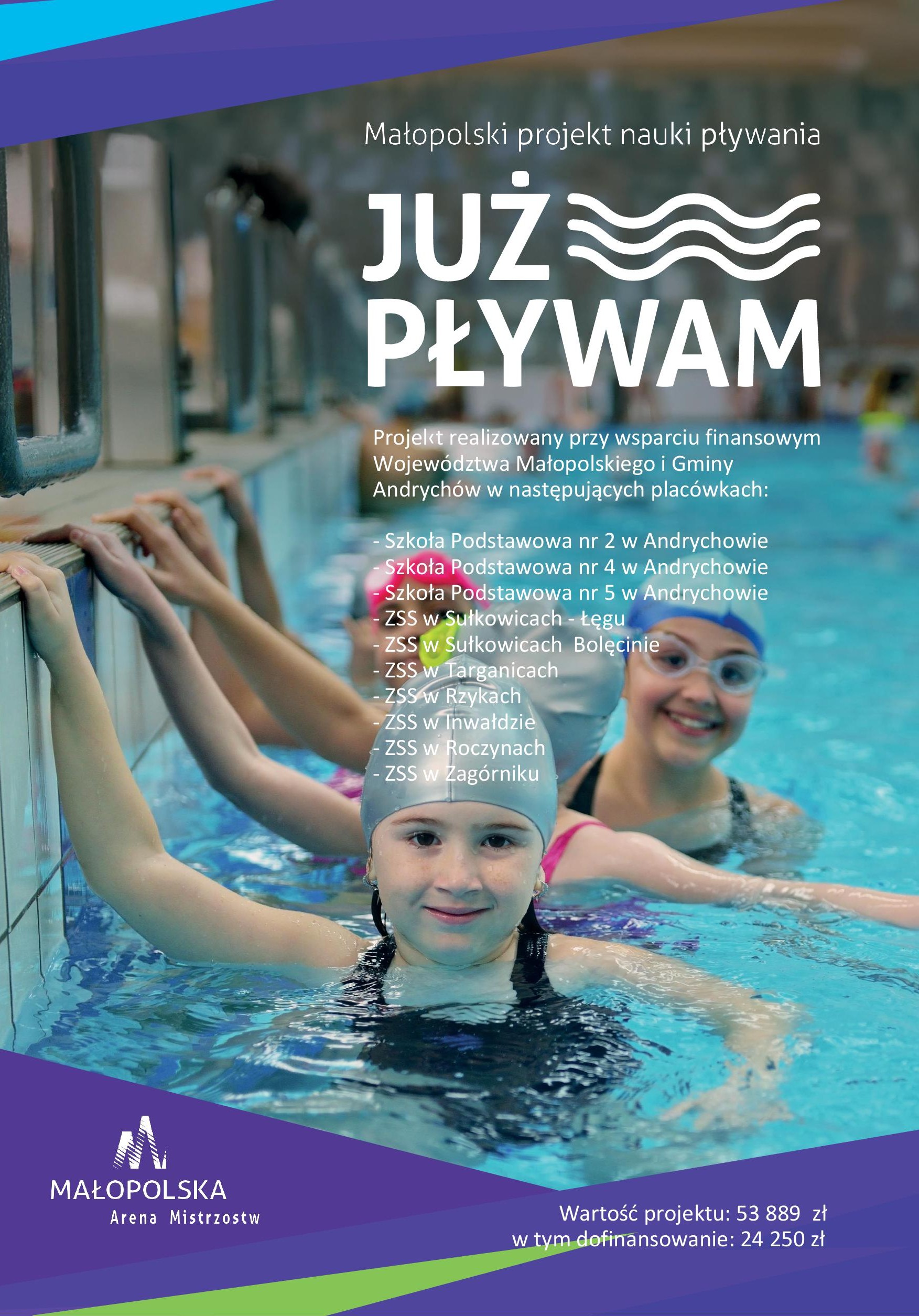 plakat już pływam