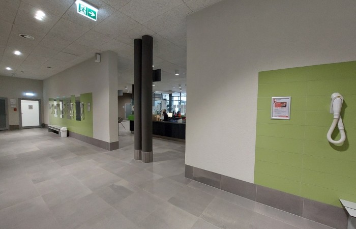 strefa suszarek na basenie