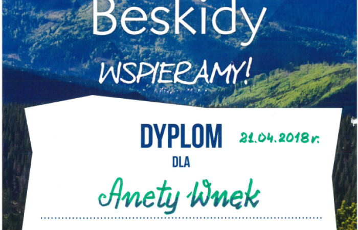 Podziękowania dla Wydziału Turystyki, Sportu i Kultury w Andrychowie