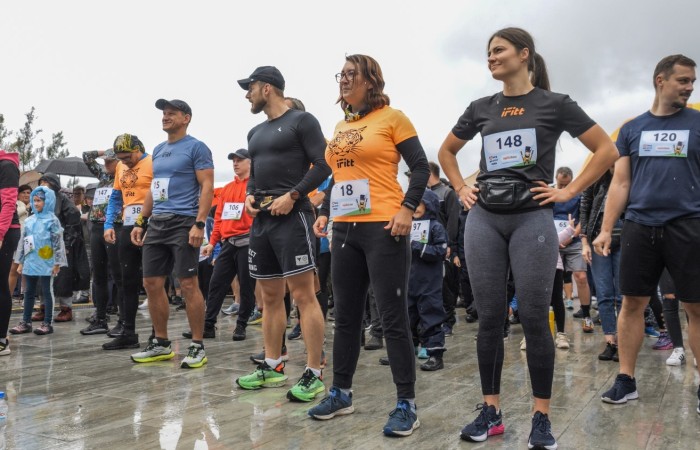 Uczestnicy Biegu po serce Zbója